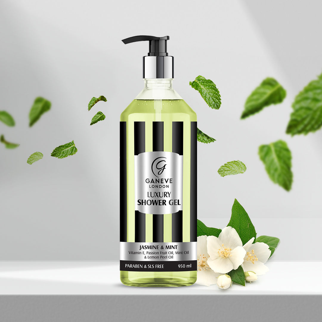 Ganeve London Jasmine & Mint Luxury Shower Gel - 950 Ml Pack Of 1