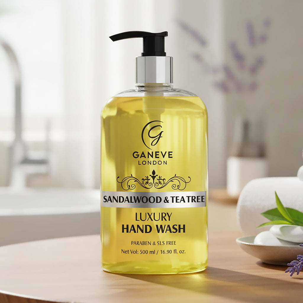 Ganeve London Sandalwood & Tea Tree Luxury Handwash 500 Ml Pack 1