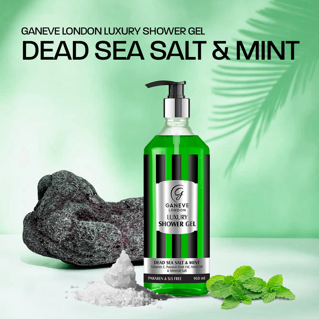 Ganeve London Dead Sea Salt & Mint Luxury Shower Gel - 950 Ml Pack Of 1
