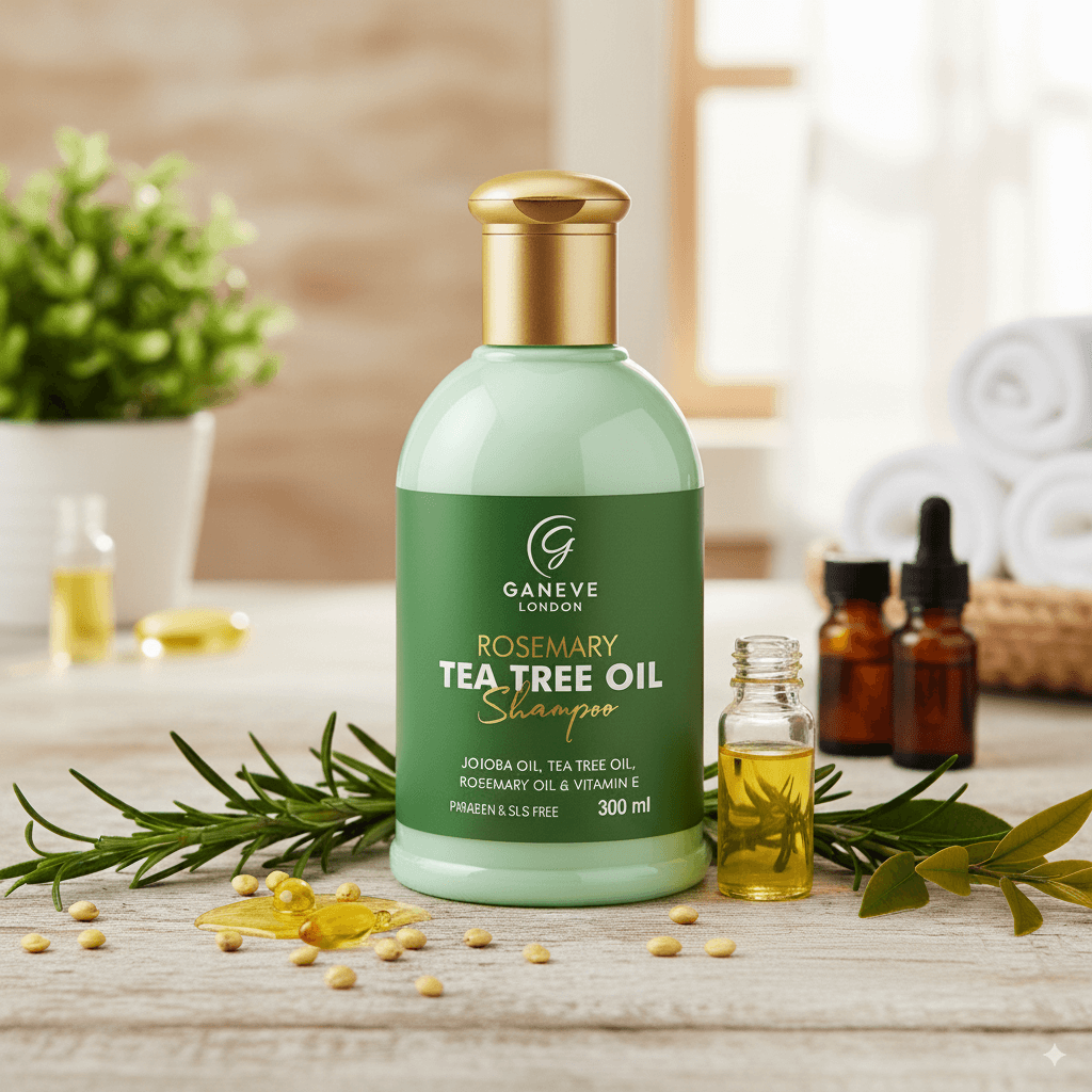 Ganeve London Rosemary Tea Tree Shampoo- 300 ml Pack of 1