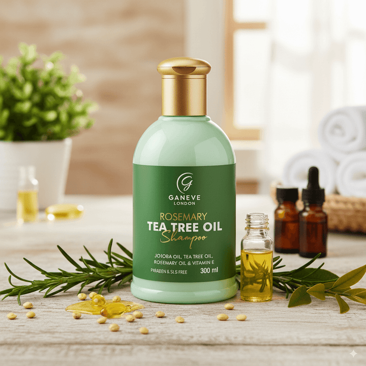 Ganeve London Rosemary Tea Tree Shampoo- 300 ml Pack of 1