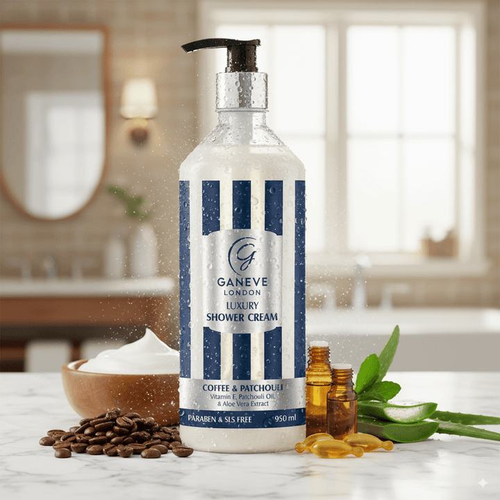 Ganeve London Coffee & Patchouli Luxury Shower Cream -  950 Ml Pack Of 1