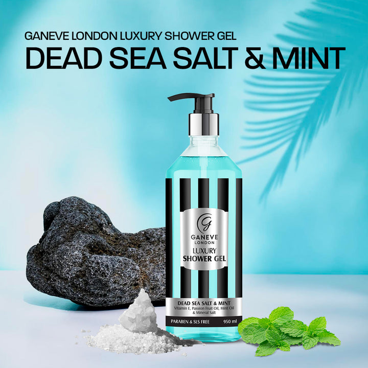 Ganeve London Dead Sea Salt & Mint Luxury Shower Gel - 950 Ml Pack Of 1