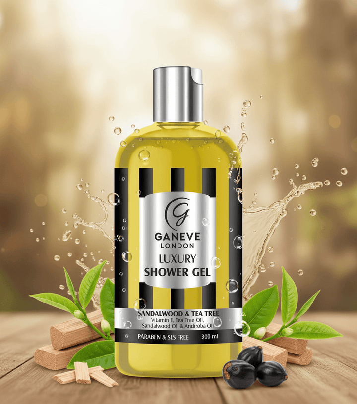 Ganeve London Sandalwood & Tea Tree Luxury Shower Gel - 300Ml Pack Of 1