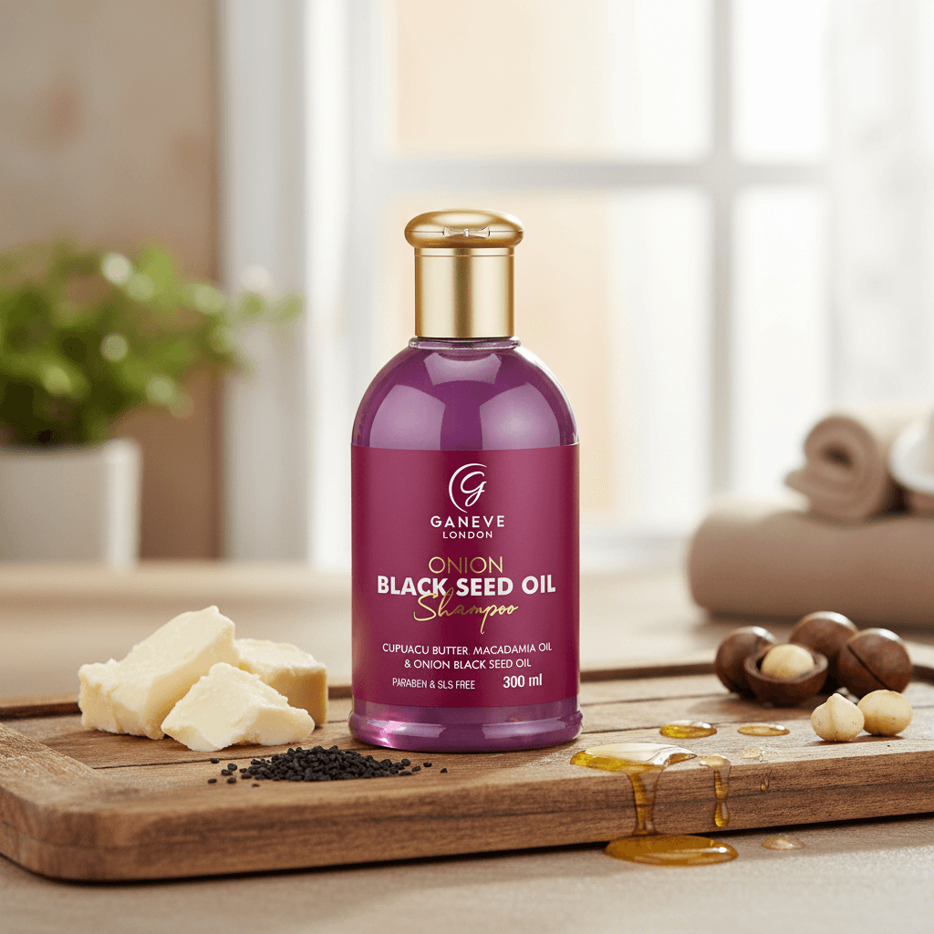 Ganeve London Onion Black Seed Oil Shampoo- 300 ml Pack of 1