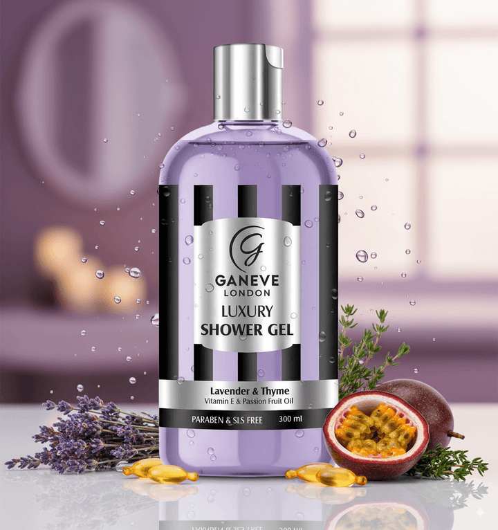 Ganeve London Lavender & Thyme Luxury Shower Gel - 300Ml Pack Of 1