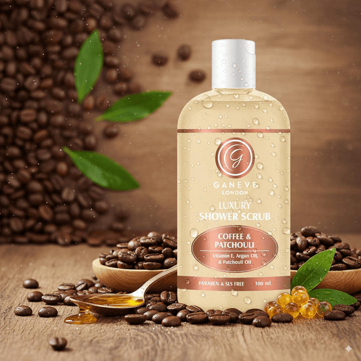 Ganeve London Coffee & Patchouli Luxury Shower Scrub -  300 Ml Pack Of 1