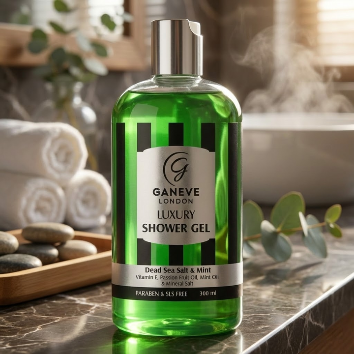 Ganeve London Dead Sea Salt & Mint Luxury Shower Gel - 300Ml Pack Of 1