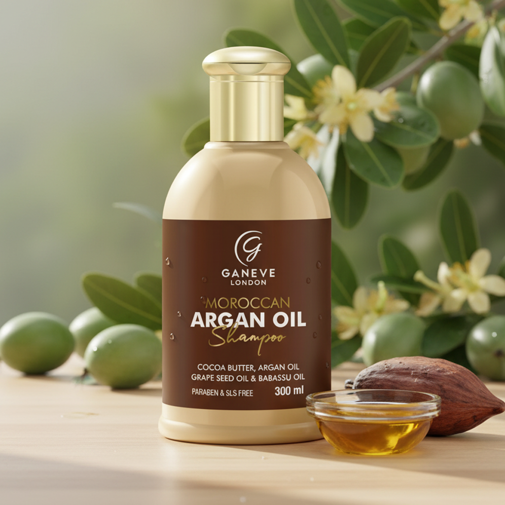 Ganeve London Moroccan Argan Oil Shampoo - 300 ml Pack of 1