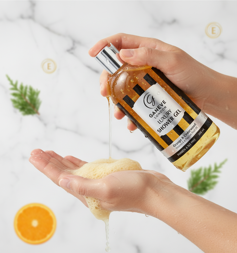 Ganeve London Orange & Cedarwood Luxury Shower Gel - 300Ml Pack Of 1
