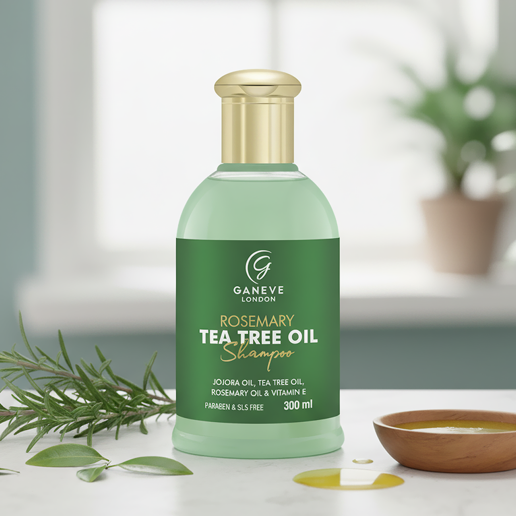 Ganeve London Rosemary Tea Tree Shampoo- 300 ml Pack of 1