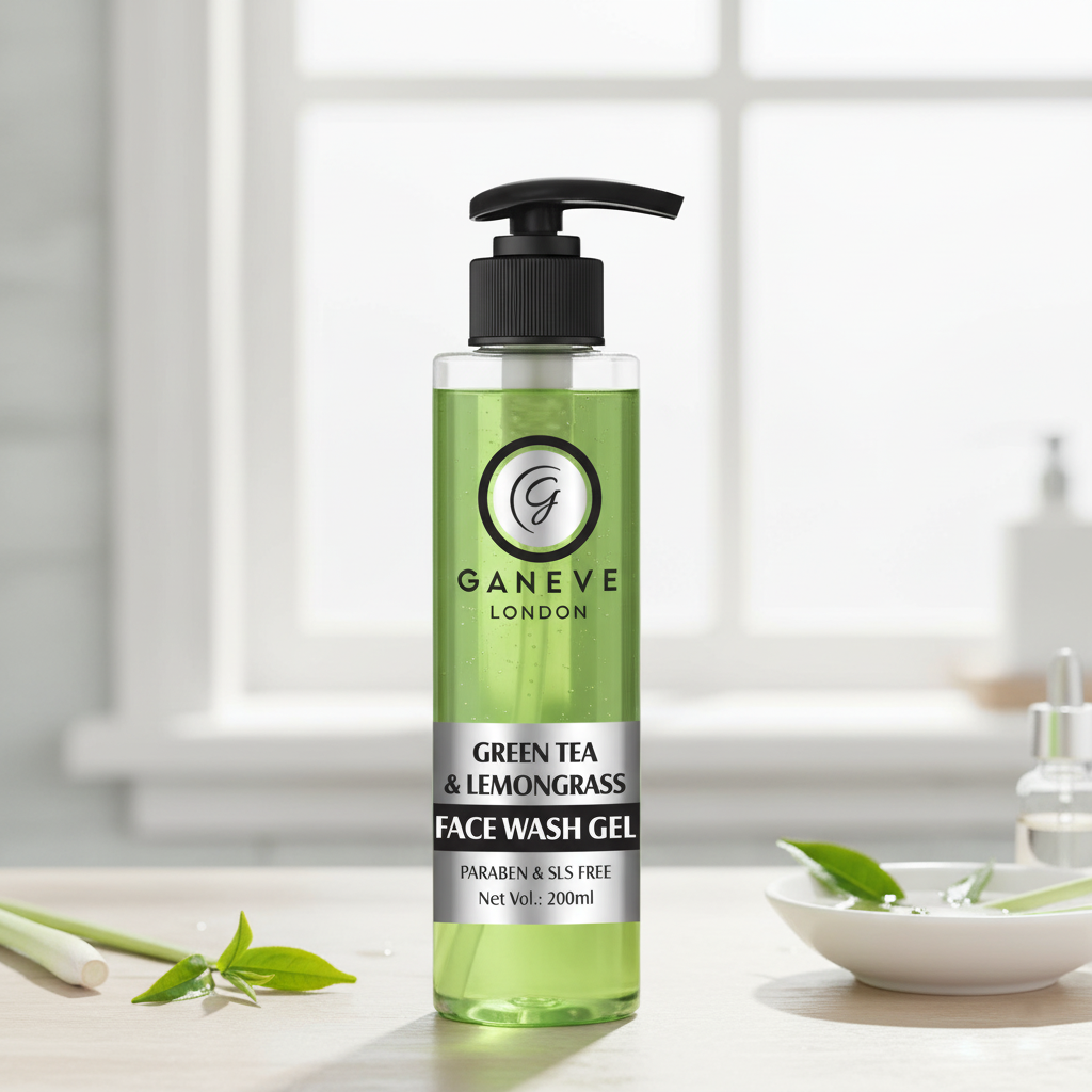 Ganeve London Green Tea & Lemongrass Facewash Gel 200 Ml Pack Of 1