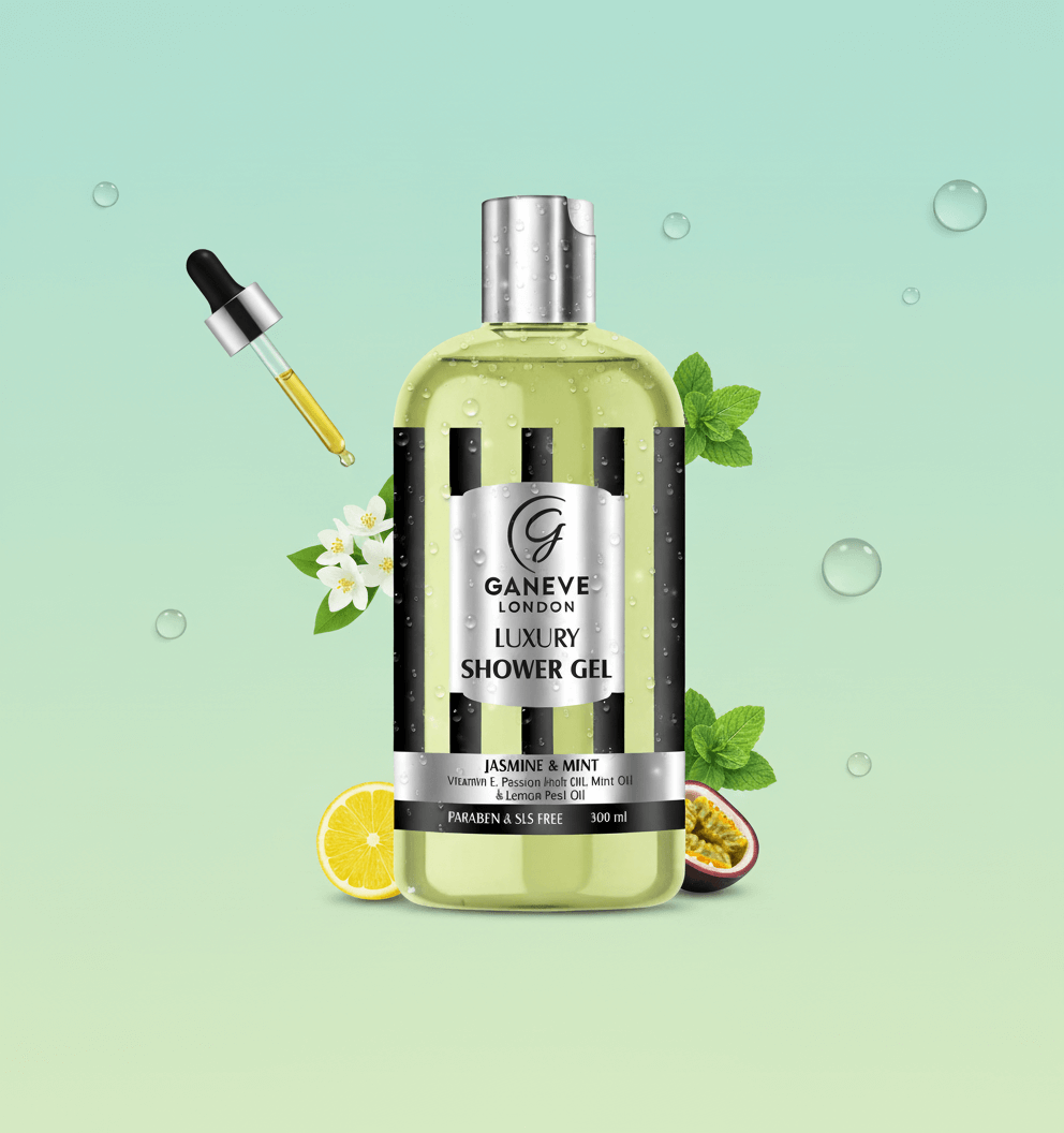 Ganeve London Jasmine & Mint Luxury Shower Gel - 300Ml Pack Of 1