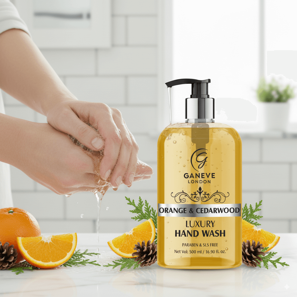 Ganeve London Orange & Cedarwood Luxury Handwash 500Ml Pack Of 1