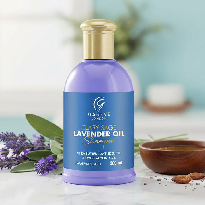 Ganeve London Clary Sage Lavender Oil Shampoo, 300 ml Pack of 1