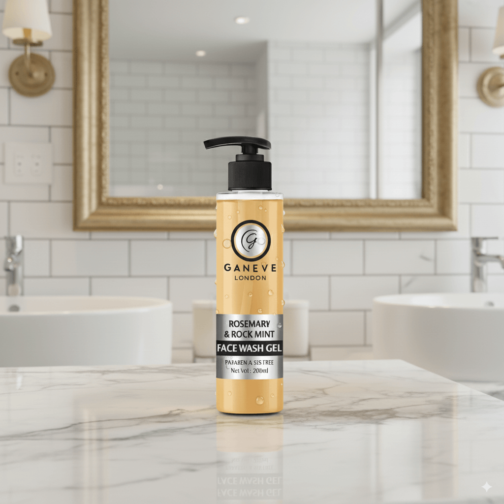 Ganeve London Rosemary & Rose Mint Facewash Gel 200Ml Pack Of 1