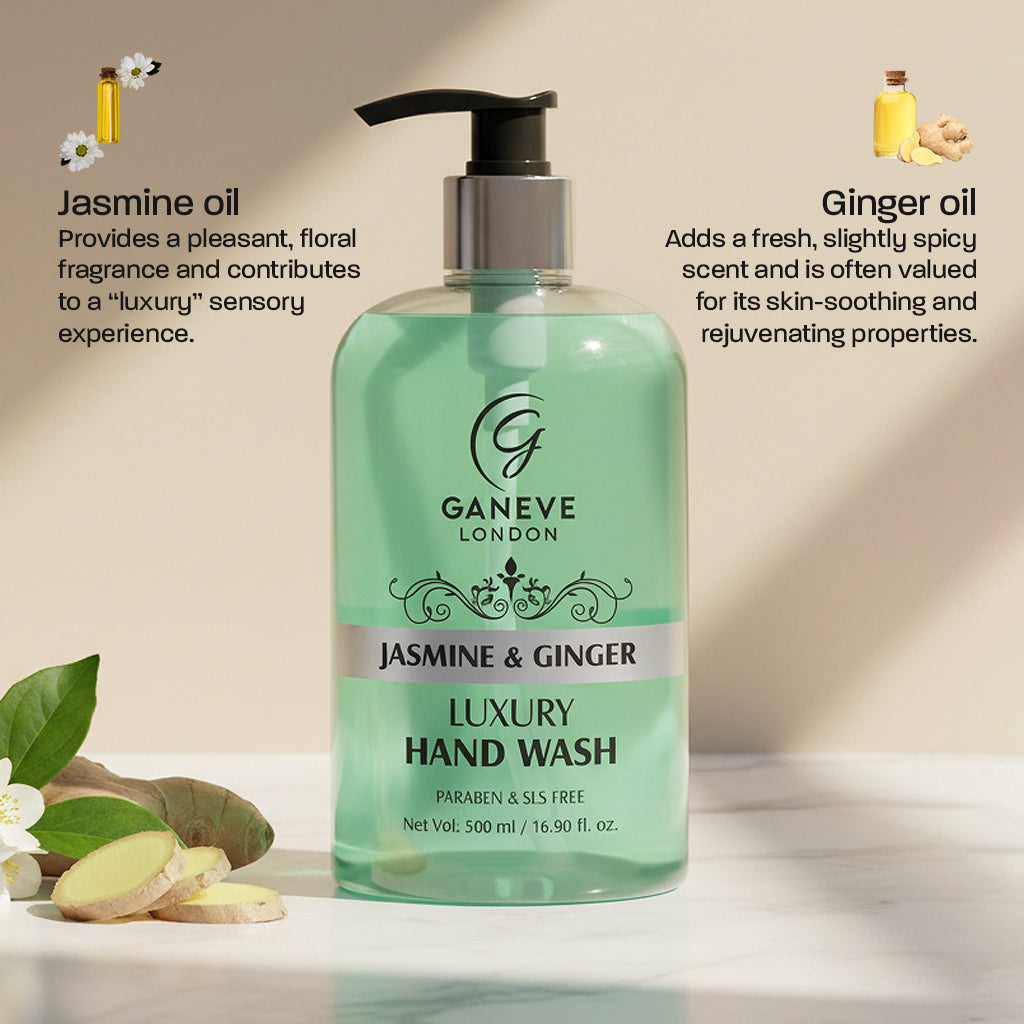 Ganeve London Jasmine & Gingar Luxury Handwash 500 ML Pack Of 1