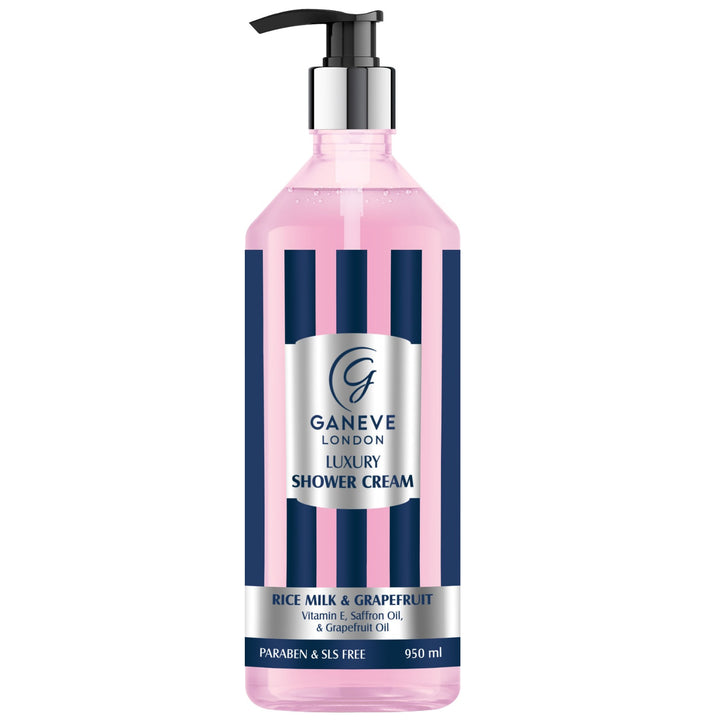 Ganeve London Rice Milk & Grapefruit  Luxury Shower Cream -  950 Ml Pack Of 1
