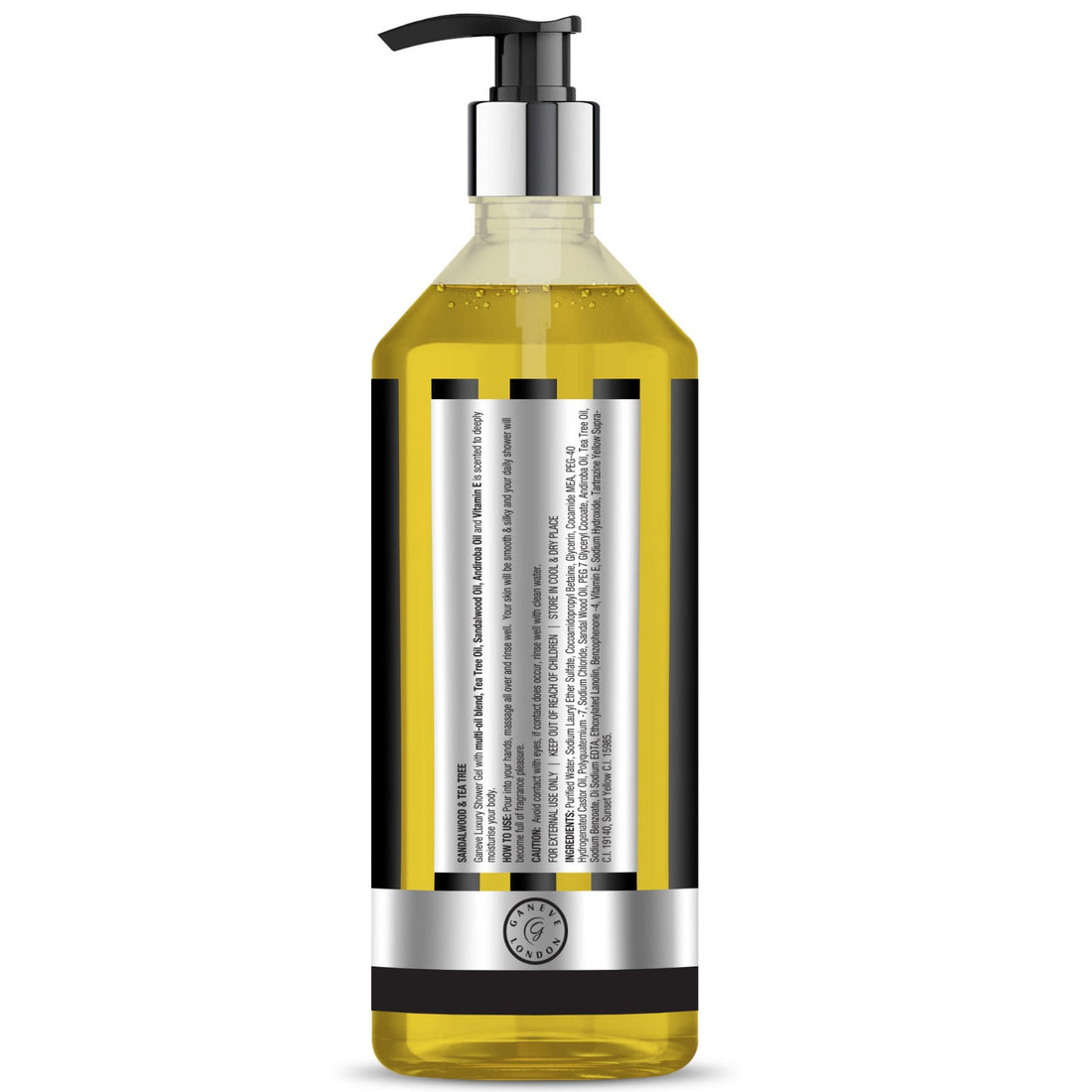 Ganeve London Sandalwood & Tea Tree Luxury Shower Gel - 950 Ml Pack Of 1