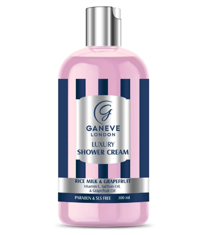 Ganeve London Rice Milk & Grapefruit  Luxury Shower Cream - 300 Ml Pack Of 1