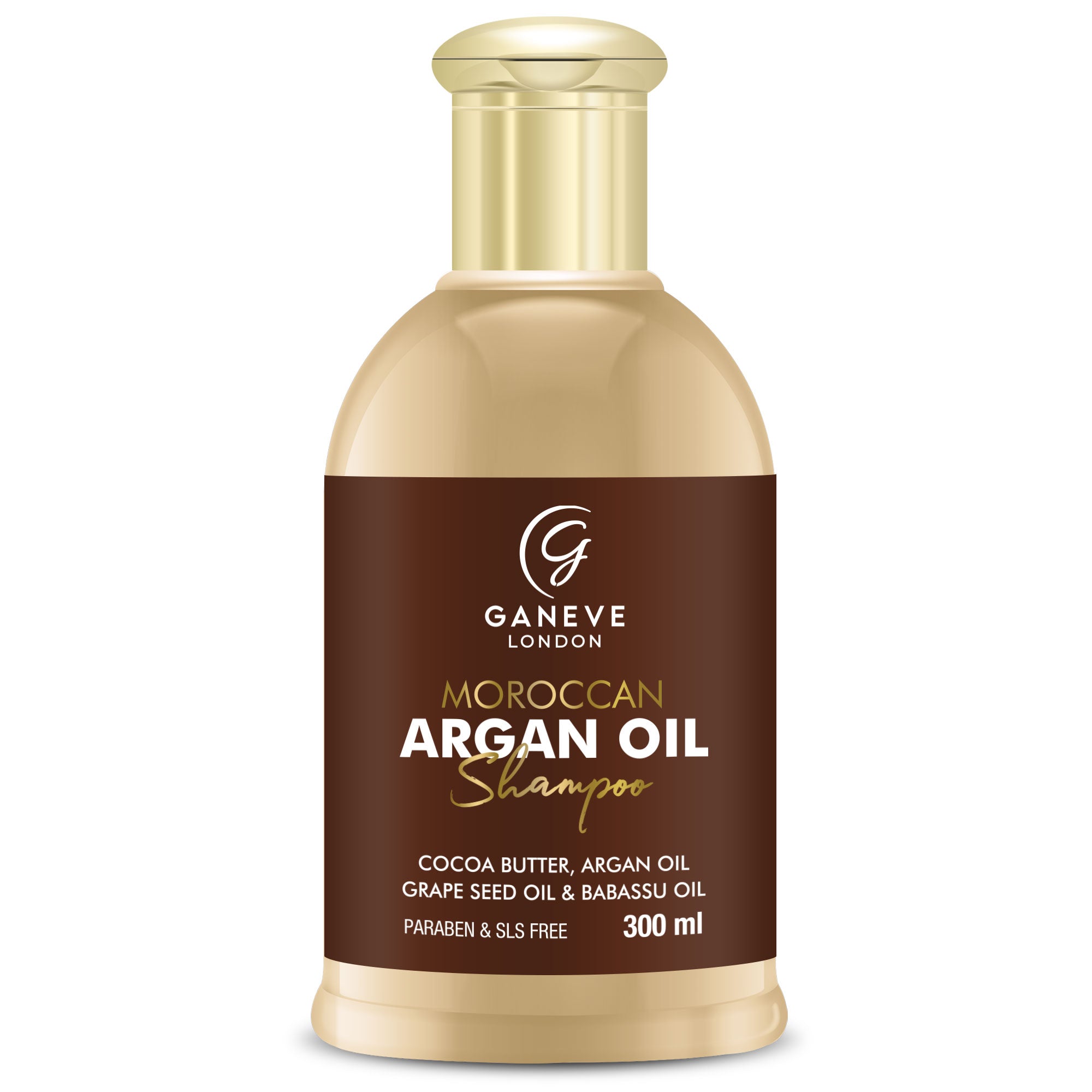 Ganeve London Moroccan Argan Oil Shampoo - 300 ml Pack of 1