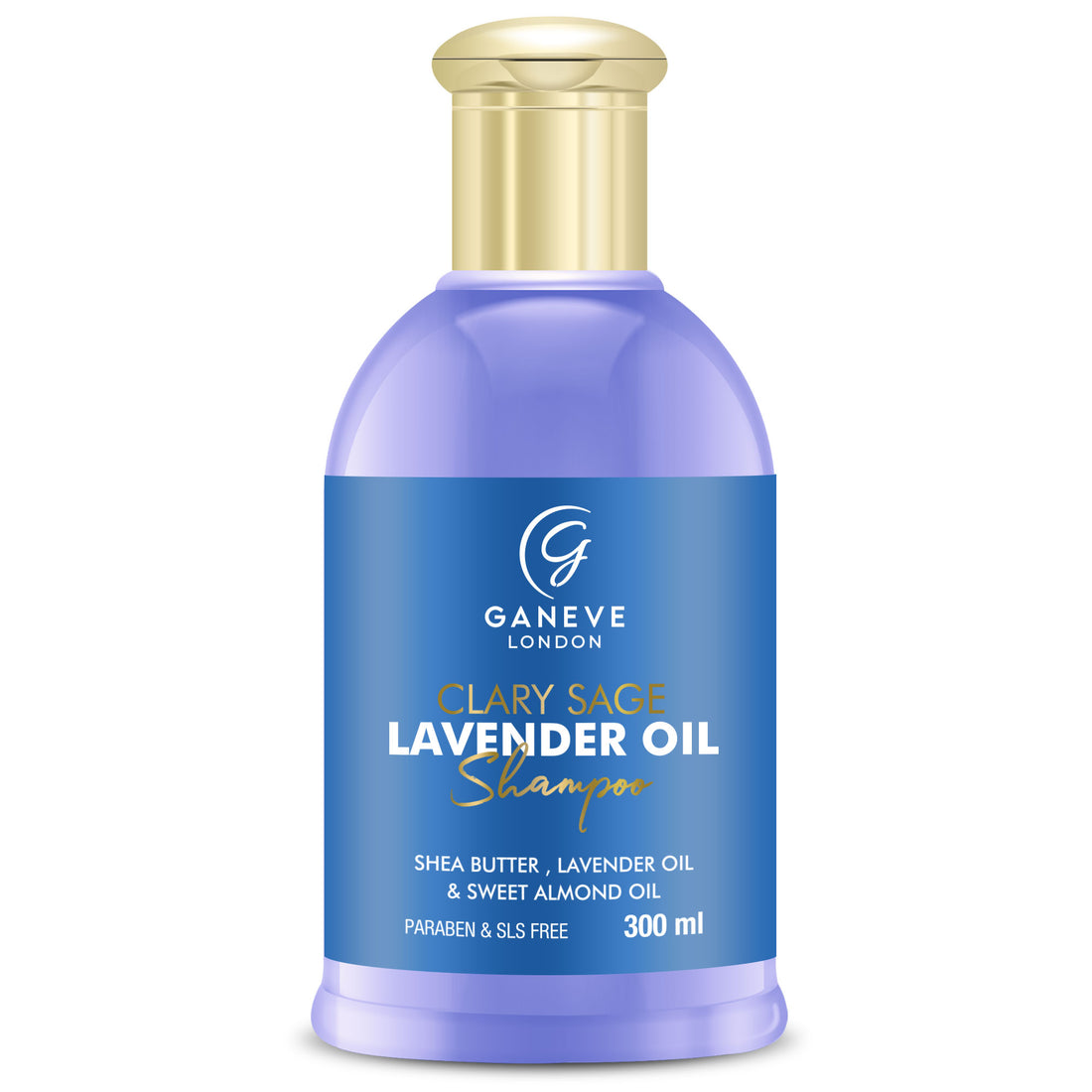 Ganeve London Clary Sage Lavender Oil Shampoo, 300 ml Pack of 1