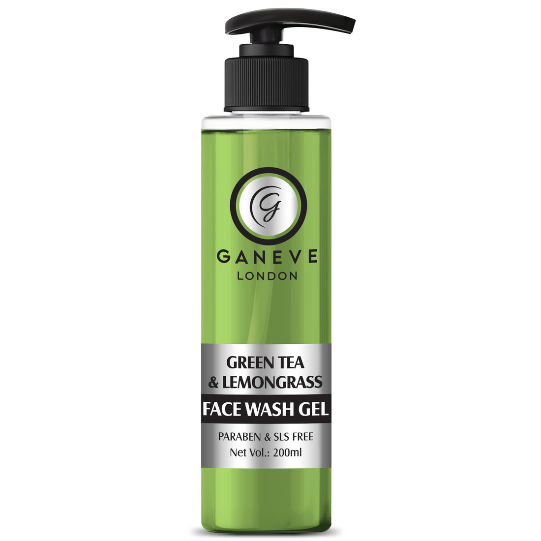 Ganeve London Green Tea & Lemongrass Facewash Gel 200 Ml Pack Of 1