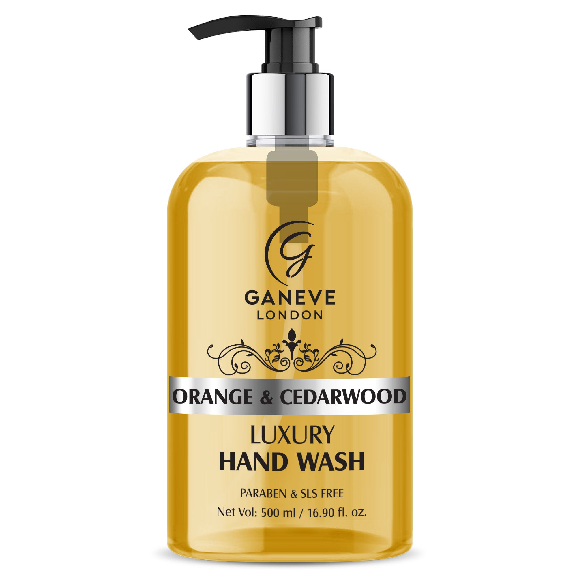 Ganeve London Orange & Cedarwood Luxury Handwash 500Ml Pack Of 1