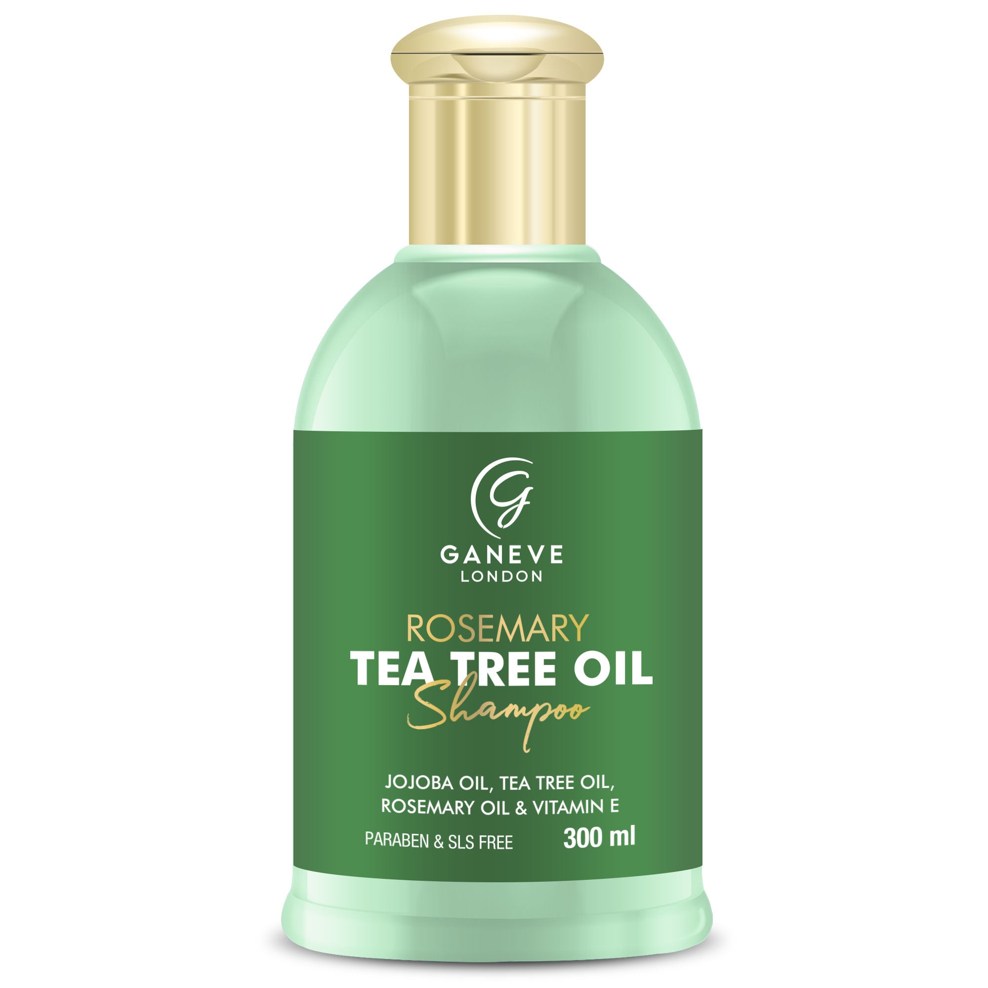 Ganeve London Rosemary Tea Tree Shampoo- 300 ml Pack of 1