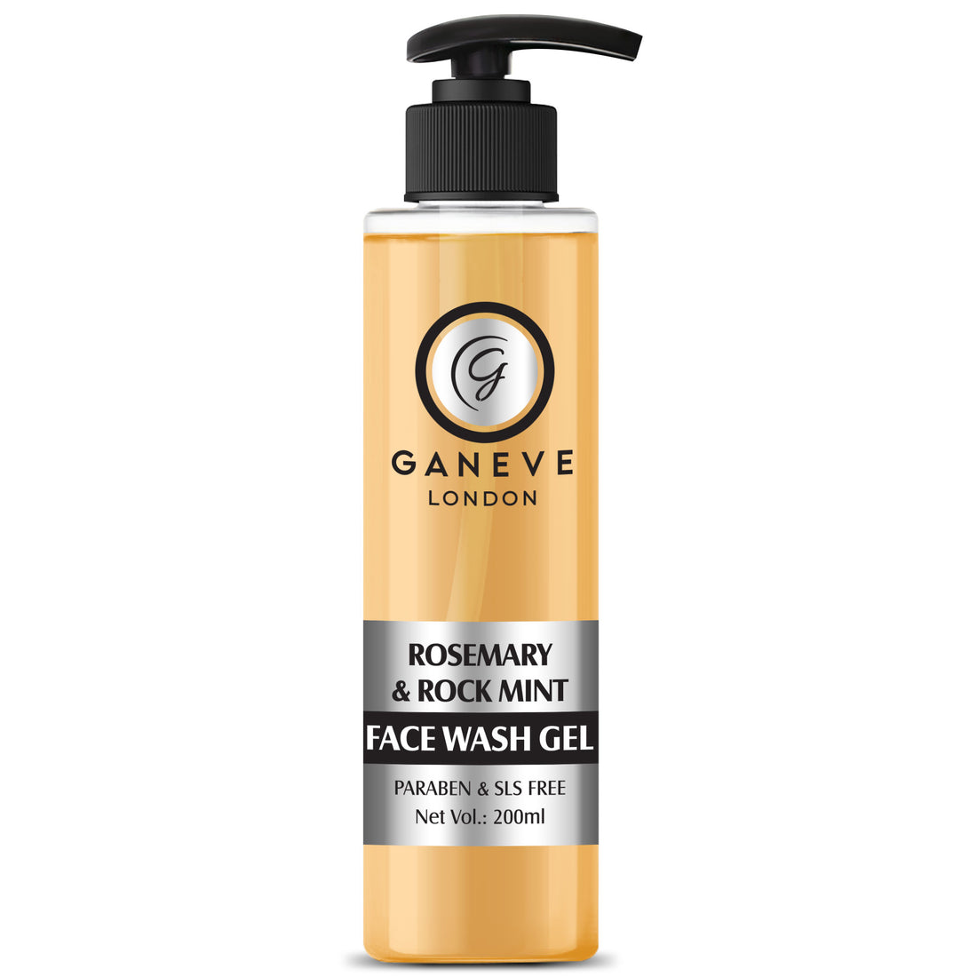 Ganeve London Rosemary & Rose Mint Facewash Gel 200Ml Pack Of 1