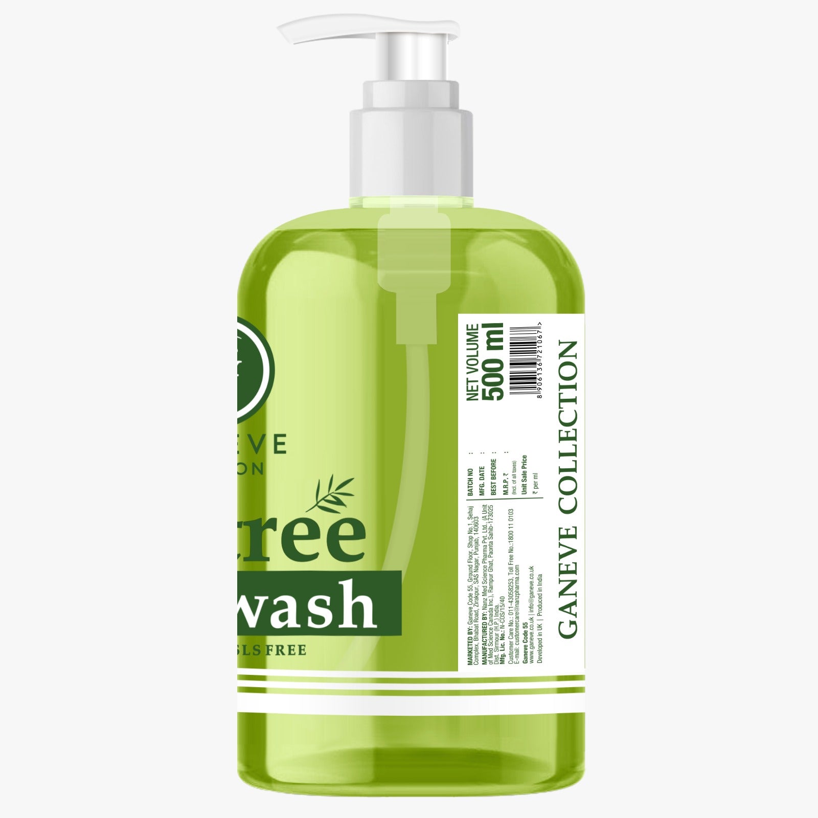 Ganeve London Tea Tree A Natural Antiseptic Handwash 500 Ml Pack Of 1