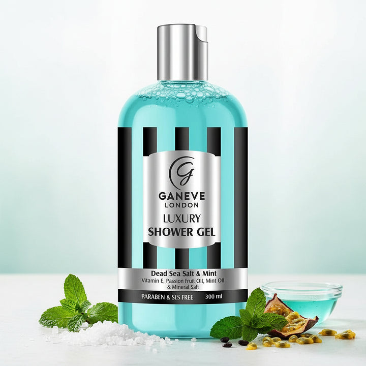 Ganeve London Dead Sea Salt & Mint Luxury Shower Gel - 300Ml Pack Of 1