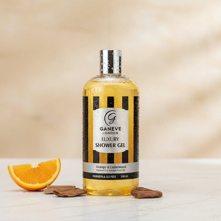 Ganeve London Orange & Cedarwood Luxury Shower Gel - 300Ml Pack Of 1